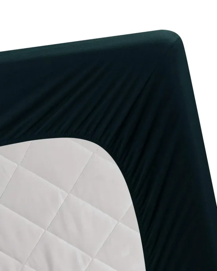 Jersey Bed Fitted Sheet - Black