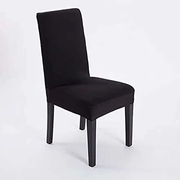 Fitted Jersey Chair Cover Black - Image 2