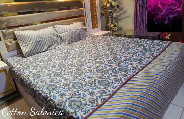 Salonika Cotton High Quality Bed Sheet