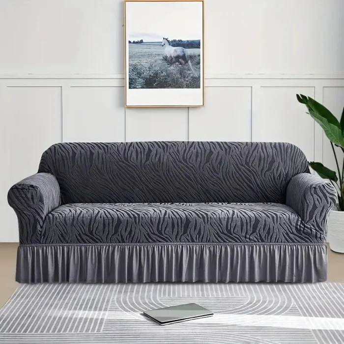 Zebra Sofa Come Bed Cover 3 Seater – Dust Proof - Image 7