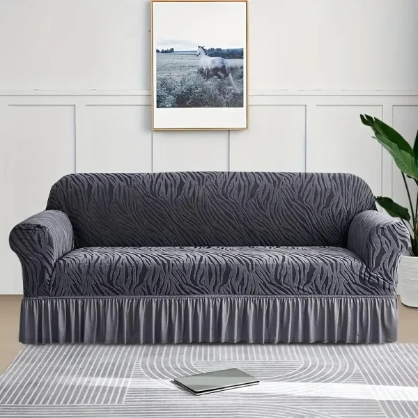 Taj | Crown Shape Zebra Sofa Cover - Image 5