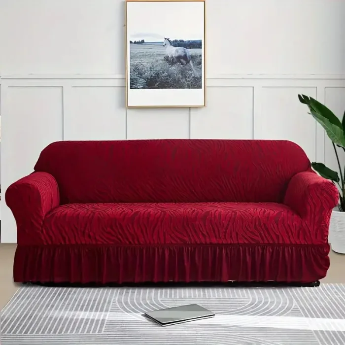 Zebra Sofa Come Bed Cover 3 Seater – Dust Proof - Image 6