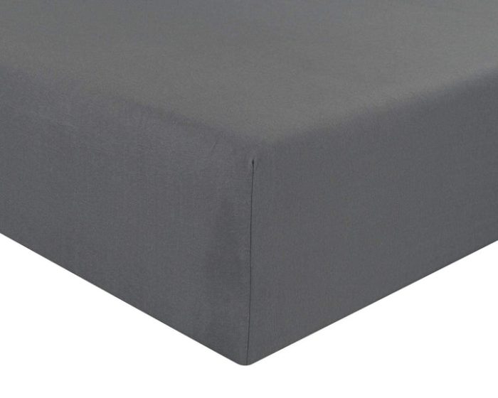 Jersey Bed Fitted Sheet - Grey - Image 4
