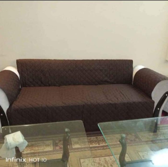 Quilted Sofa Come Bed Cover 3 Seater – Dust Proof