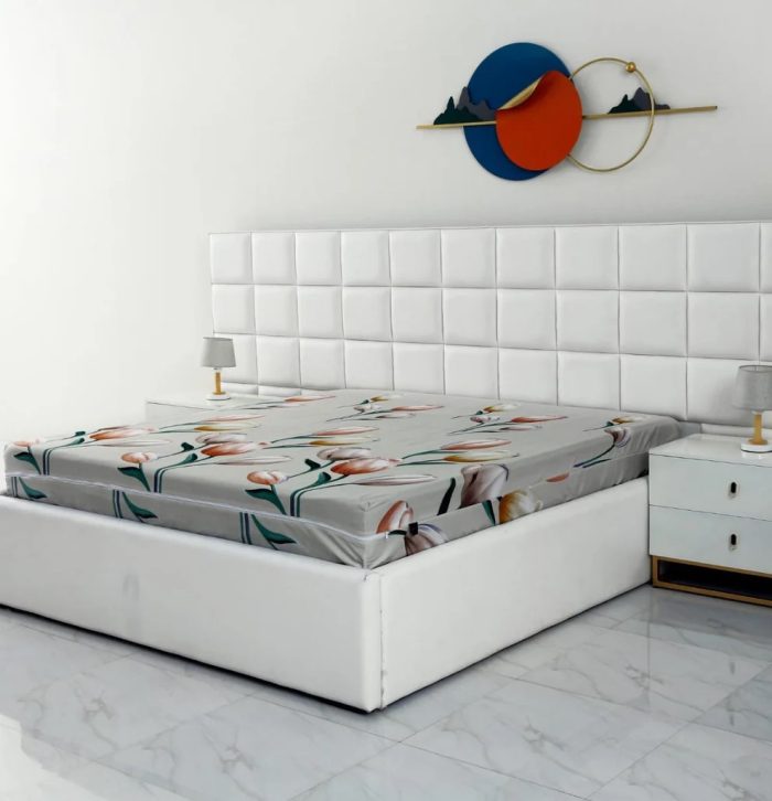 Zipper Mattress Cover Printed-Tulip - Image 4
