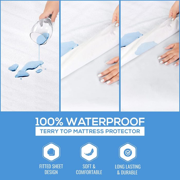 100% Waterproof Zippered Mattress Encasement - Image 3