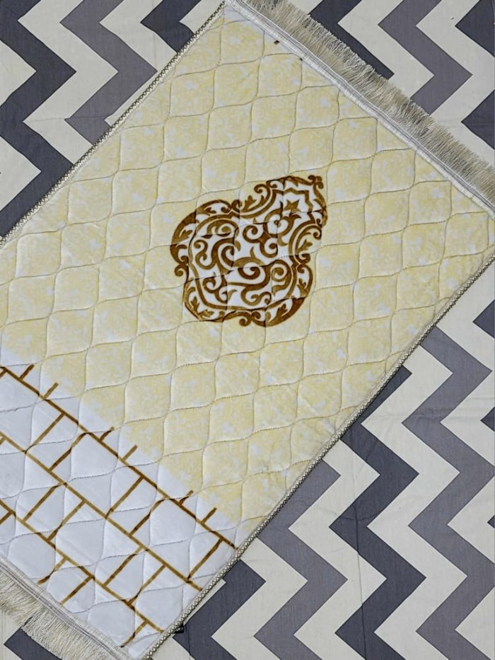 Velvet Foam Quilted Orthopedic Foam Padded Jai Namaz | Prayer Mat - Image 2