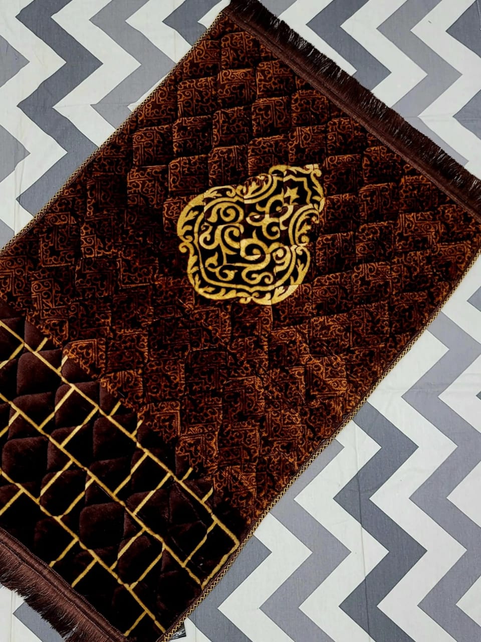 Velvet Foam Quilted Orthopedic Foam Padded Jai Namaz | Prayer Mat