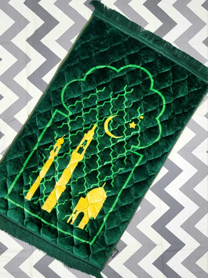 Velvet Foam Quilted Orthopedic Foam Padded Jai Namaz | Prayer Mat - Image 8