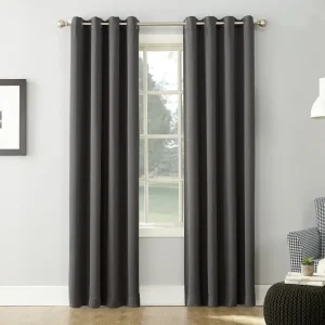2 PCs Blackout Room Curtains-Grey