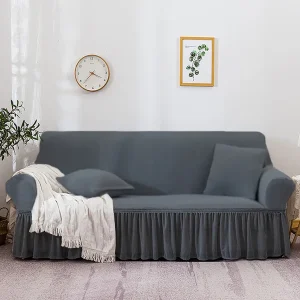 Turkish Style Mesh Sofa Cover – Light Grey