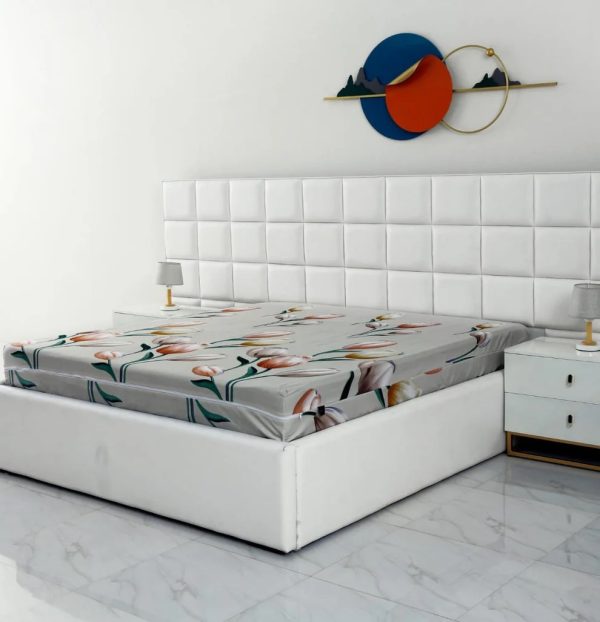 Zipper Mattress Cover Printed-Tulip - Image 4