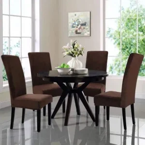 Fitted Jersey Chair Cover Brown