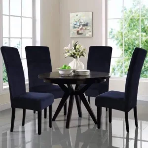 Fitted Jersey Chair Cover Blue