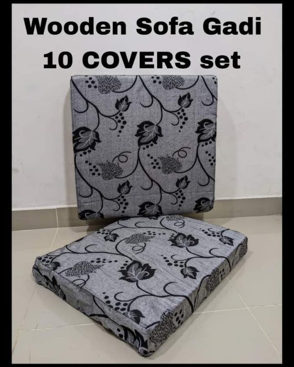 Wooden Old Style Sofa Gaddi Cover - Image 6
