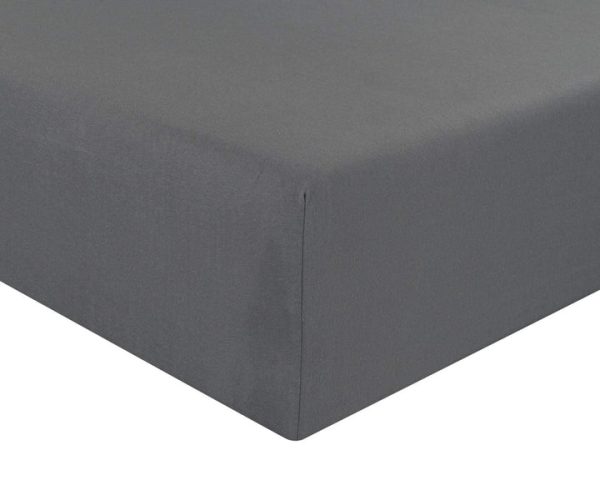 Jersey Bed Fitted Sheet - Grey - Image 4