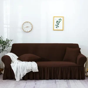 Turkish Style Mesh Sofa Cover – Dark Brown